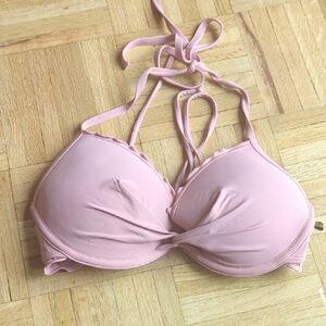 La Vie En Rose Pink Push Up Bikini Top